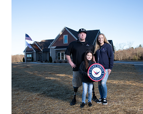 Jeffries Family Outside Home